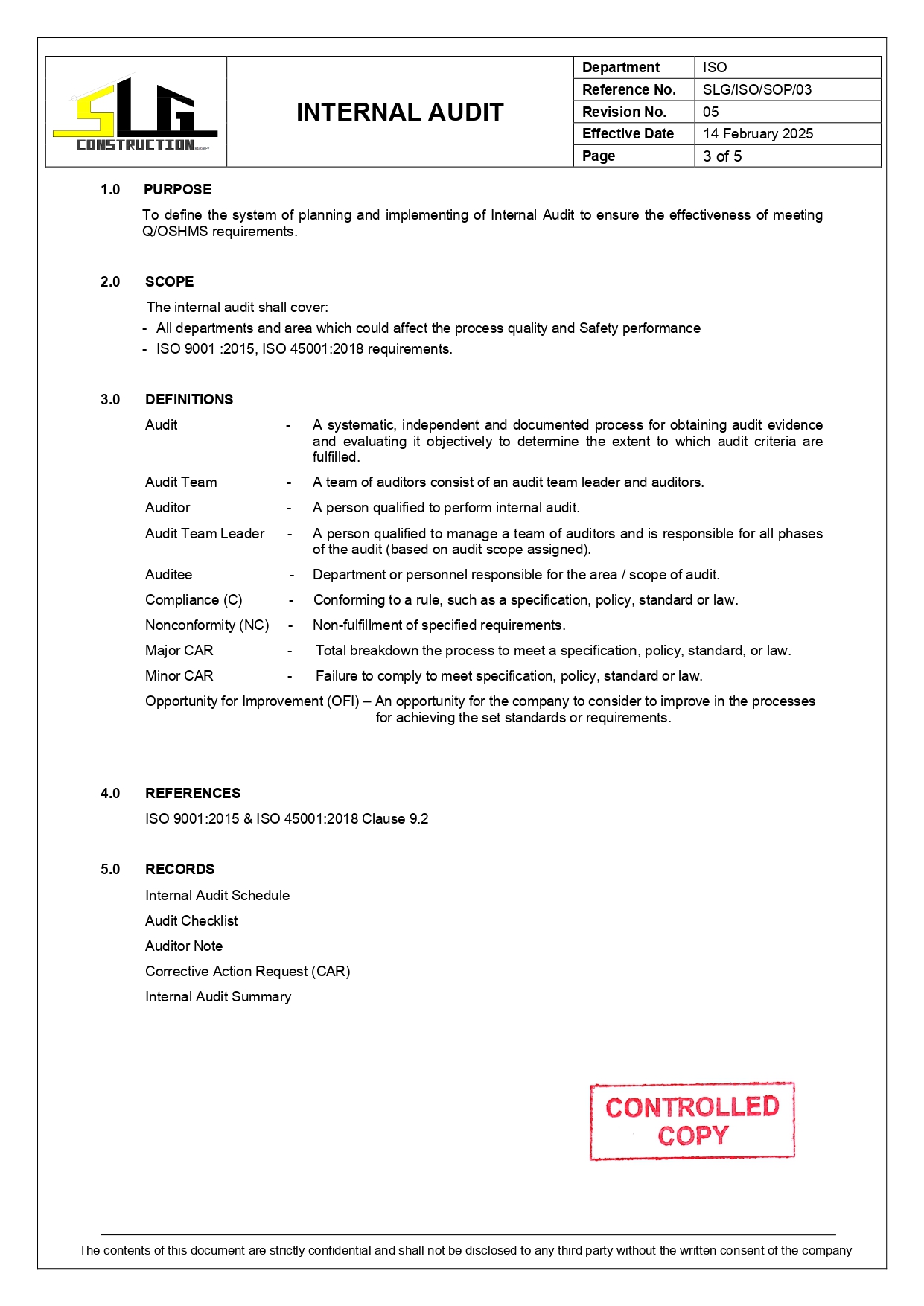 SLG-PRO-SOP Page 3